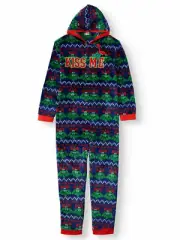 KISS ME Mistletoe CHRISTMAS One Piece UNION SUIT Men's SIZE L NWT