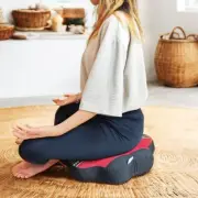 [MANGO TREES] 48x14 cm 8-Petal Ergo-Design Zafu Meditation Cushion