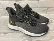 Under Armour 3Z6 Grey Black Gold Basketball Shoes Steph Curry Warriors M7 W8.5