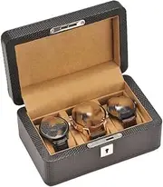 [CFZSALK] Watch Box Watch Holder 3 Slots Watch Box Jewelry Display Storage Holder Organizer Watch Case Jewelry Dispay Watch Storage Boxes Watch Case KeYJ