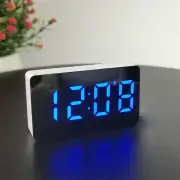 Gifts USB Led Light Mirror Clock LED Display Snooze Digital Alarm Clock