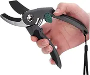 Abaodam Garden Pruning Shears High Bypass Pruner with Comfortable Grip Spring Loaded Mechanism Secure Locking Feature Multi Purpose Tool for Trimming Flowers and Shrubs