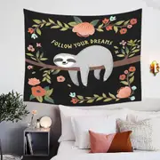 Follow Your Dreams Sloth Tapestry