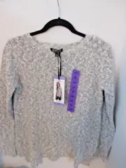BUFFALO David Bitton~Gray Long Sleeve Pull Over SWEATER~Women's XS~NWT