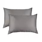 Royal Comfort Mulberry Silk Pillow Case Pack of 2 51X76cm 100% - Charcoal