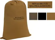 Cotton Canvas Laundry Bag Field Barracks Gym Clothing Military Army Tactical Bag
