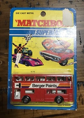 1972 MATCHBOX SUPERFAST by LESNEY 17 The LONDONER Unused in Blister Pack