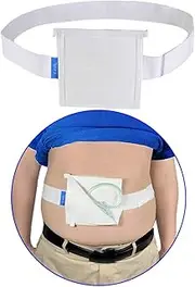 G Tube Holder Belt Feeding Tubes Accessories G Tube Covers Peg Tube Gastrostomy Catheter Pd Dialysis Belt Pads Drainage Medical Abdominal Dialysis for Men Women(28"~37")