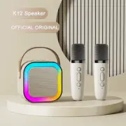 New K12 Bluetooth Mic Speaker Wireless Loudspeaker Box KTV Karaoke Mini Students