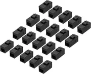 uxcell 20 Pack Cat 6 Ethernet Coupler, RJ45 Cat6 Coupler Jacks Female to Female Ethernet Adapter, Black, 15x32x22mm