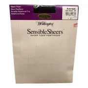 Worthington Sensible Sheers Pantyhose Average Dark Brown 49 Sheer Toes