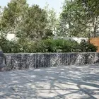 Gabion Basket with Cover Retaining Wall Gabion Cage Galvanised Iron vidaXL