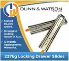 71" Heavy Duty Drawer Slides Fridge Runners 500lb 227kg Locking 1804mm