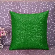 2 PC 39''X39'' Green sequin home decor / cushion case / pillow cover