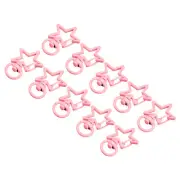 Swivel Clasps Snap Hook, Star Shape Lobster Claw Clasp for DIY Pink 16Pcs