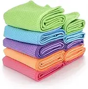 Microfiber Glass Cleaning Cloth Pack of 10,Lint Free,Streak Free,Reusable,Durable Absorbent Cleaning Cloth for Windows Cars Mirrors Stainless Steel Polishing
