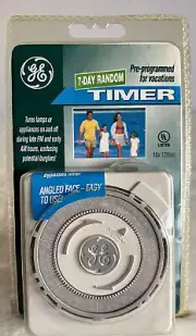 New GE 7-Day Random Timer Pre-programmed For Vacations
