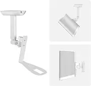 Speaker Wall Mount and Ceiling Mount for Harman Kardon HKTS 16BQ 15BQ 16 15 14 11 Swivel and Tilt Rotating Bracket for Harman Kardon HKTS 9 8 7 5 9BQ 111BQ Speaker Mount White