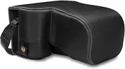MegaGear Leather Camera Case Compatible with Sony Alpha A6100, A6400 (18-135mm)