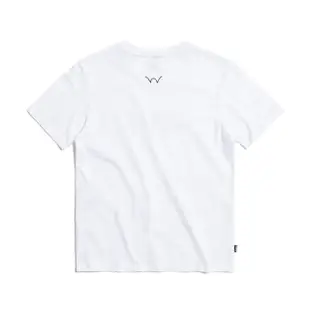 【EDWIN】男裝 高低差LOGO短袖T恤(白色)