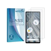 2 Pack MEZON Google Pixel 7a (6.1") Clear Tempered Glass Screen Protectors