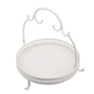 BAROQUE Serving Tray Round Fruit Platter Off White z944