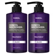KUNDAL Honey&Macadamia Hair Treatment BLANC Scent 1058ml(35.77oz)x2ea Korea