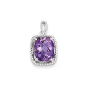 Sterling Silver Amethyst Pendant