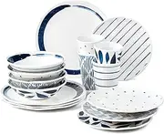 Lenox Blue Bay Melamine 16-Piece Dinnerware Set, 9.13 LB, 0