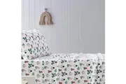 Printed Microfibre Sheet Set (Plant) - Single