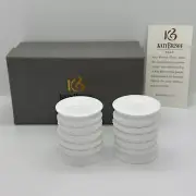 Katy Briscoe Bangles Salt And Pepper Shakers Bone China White Bisque NIB