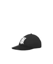 monogram motif baseball cap S,M Black