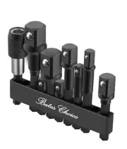 Bates- Impact Socket Adapter Set, 9 pcs, 1/4" 3/8" 1/2", Magnetic Bit Holder,