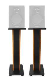 (2) Rockville 28" 2-Tone Studio Monitor Speaker Stands For Behringer Media 40USB