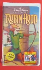 NEW ~DISNEY ~ "ROBIN HOOD" ~ VHS, 2000 ~ MASTERPIECE CLAMSHELL