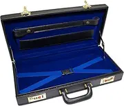 [UK EMPIRE GROUP] Premium Masonic Regalia Half Apron Hard Case Briefcase, Black Leather – Freemason Bags & Cases
