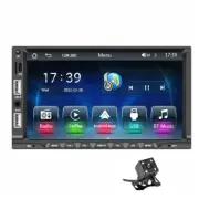 Car Radio Double Din Stereo Touch Screen For Carplay Bluetooth MP5 W/Rear Camera