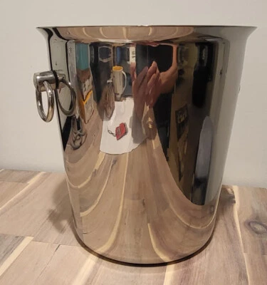 Stainless Steel Ice Bucket Champagne Wine Bucket Cooler for Bar Restaurant