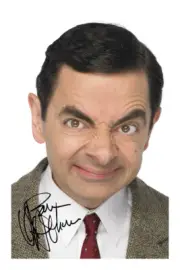 Rowan Atkinson Signed A4 Photo Print Autograph Mr Bean