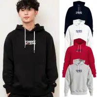 在飛比找momo購物網優惠-【Tommy Hilfiger】男版 雙排LOGO 帽T 長