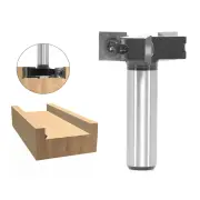 "1/2"" 12.7mm Shank 3 Wings Router Bit Carbide Insert Wood CNC Router Bit 1-1/2'' Cut Dia 15/32'' Cut Length Surfacing Mil"