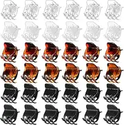 Expressions 36pc Small Claw Clips, Value Pack Of Durable Hair Clips - 1" Inch Hair Clips for All Hair Types, Professional Quality Hair Accessories, Styling Sectioning Hair Clips for Women