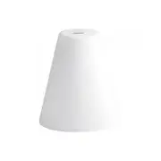 Tapper Glass Shade in White Superlux Lighting - Q986
