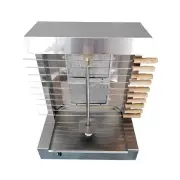 LPG Gas BBQ Spinning Grills Rotary Shawarma Doner Kebab Gyros Machine 2 Burners