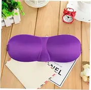 HAWILLOSCH Contoured Sleep Mask Adjustable Comfortable Eye Cover for Travel Work and Naps Lightweight Breathable Blindfold Purple