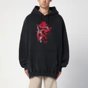 [Martine Rose] Oversized black hoodie M Black