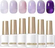 Jelly Polish Gel Set, 7ml Professional Jelly Polish Gel Set of 6, Wear-Resistant Manicure Supplies for Beginners Enthusiasts Professionals