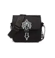 Shibingsheng 2023 Unisex Postman Bag Fashion Messenger Bag Oxford Cloth Hip Hop Bag-MXBC black reflective
