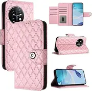 Compatible with OnePlus 11 5G Cover,Compatible with OnePlus 11 5G Card Slots Magnetic Closure Flip Kickstand Phone Case Pink