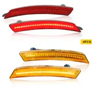 For 2007-16 Mini Cooper R55 R56 R57 Amber Red Front Rear LED Side Marker Light (for: Mini)